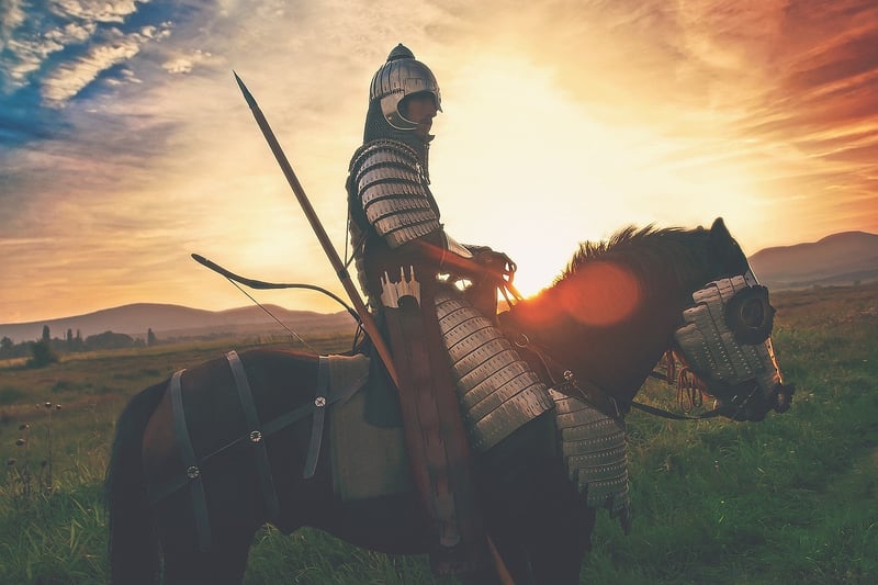 Medieval Knight on Horseback
